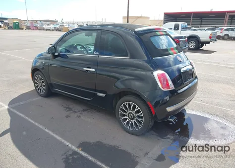 2012 Fiat 500C Lounge from USA, damaged, VIN 3C3CFFER7CT288990